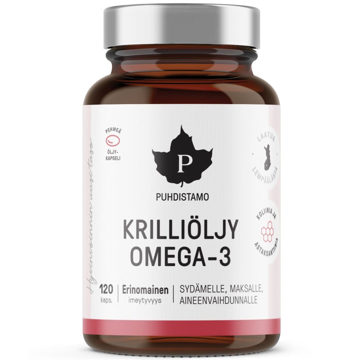 Puhdistamo Krilliöljy Omega-3-Puhdistamo-Hyvinvoinnin Tavaratalo