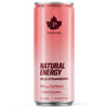 Puhdistamo Natural Energy Wild Strawberry -energiajuoma, vaaleanpunainen 330 ml tölkki, 100 mg kofeiinia ja elektrolyyttejä