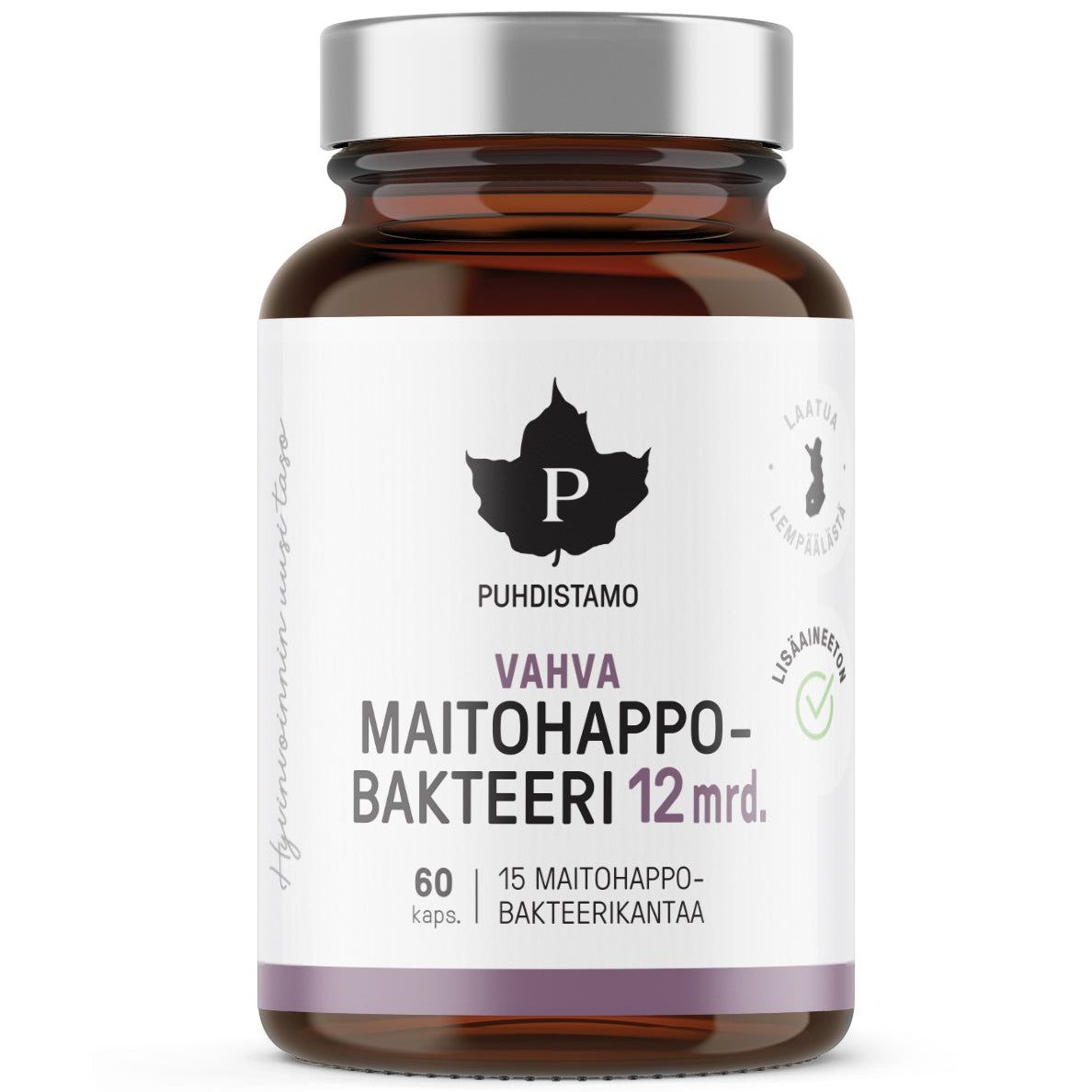 Puhdistamo Vahva Maitohappobakteeri 12 MRD-Puhdistamo-Hyvinvoinnin Tavaratalo