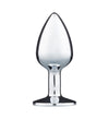 A shiny, metallic, teardrop-shaped object with a flared base stands upright against a white background, reflecting light in smooth curves. Product type not specified; color is silver; material is metal; surface finish is glossy and reflective; no visible packaging or label text. No typography. No people or hands present. Studio shot.