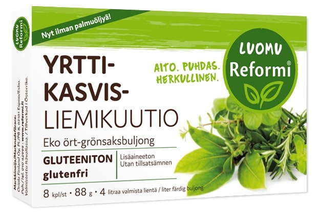 Reformi Luomu Kasvisliemikuutio Yrtti