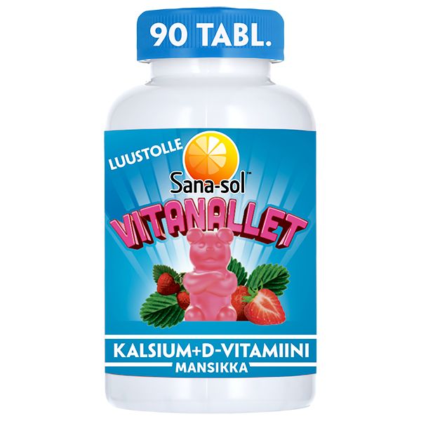 Sana-sol Vitanallet Kalsium+D-vitamiini-Sana-sol-Hyvinvoinnin Tavaratalo