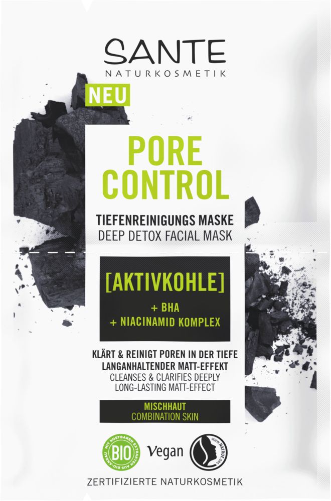 Sante Pore Control Syväpuhdistava Kasvonaamio-Sante-Hyvinvoinnin Tavaratalo