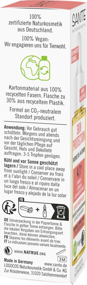 Sante Skin Protection Kasvoseerumi-Sante-Hyvinvoinnin Tavaratalo