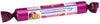 A roll of Surpri passion fruit flavored dextrose pastilles, 40g package, wrapped in vibrant purple packaging featuring a passion fruit illustration on the label. The wrapper has a glossy finish and is cylindrical. Label text includes the brand name and flavor in bold sans-serif font. No people or hands visible. Background is plain white, photographed from above with full product in frame.