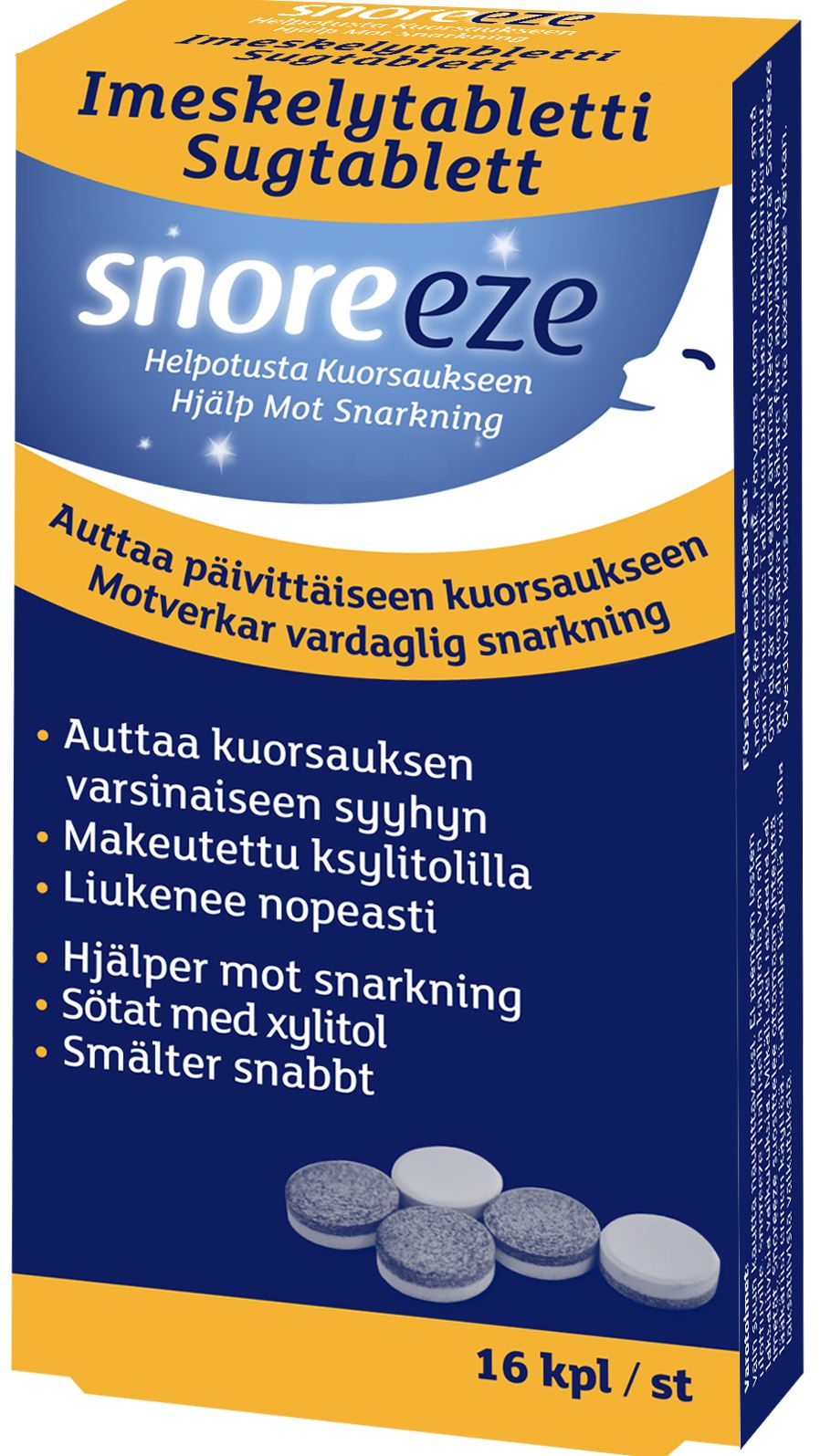 Snoreeze Imeskelytabletti