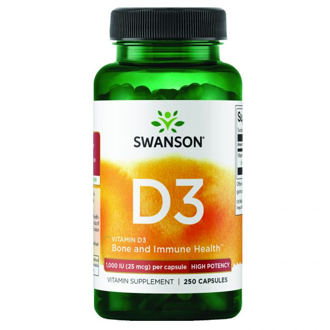Swanson Vitamin D3 25 mikrog