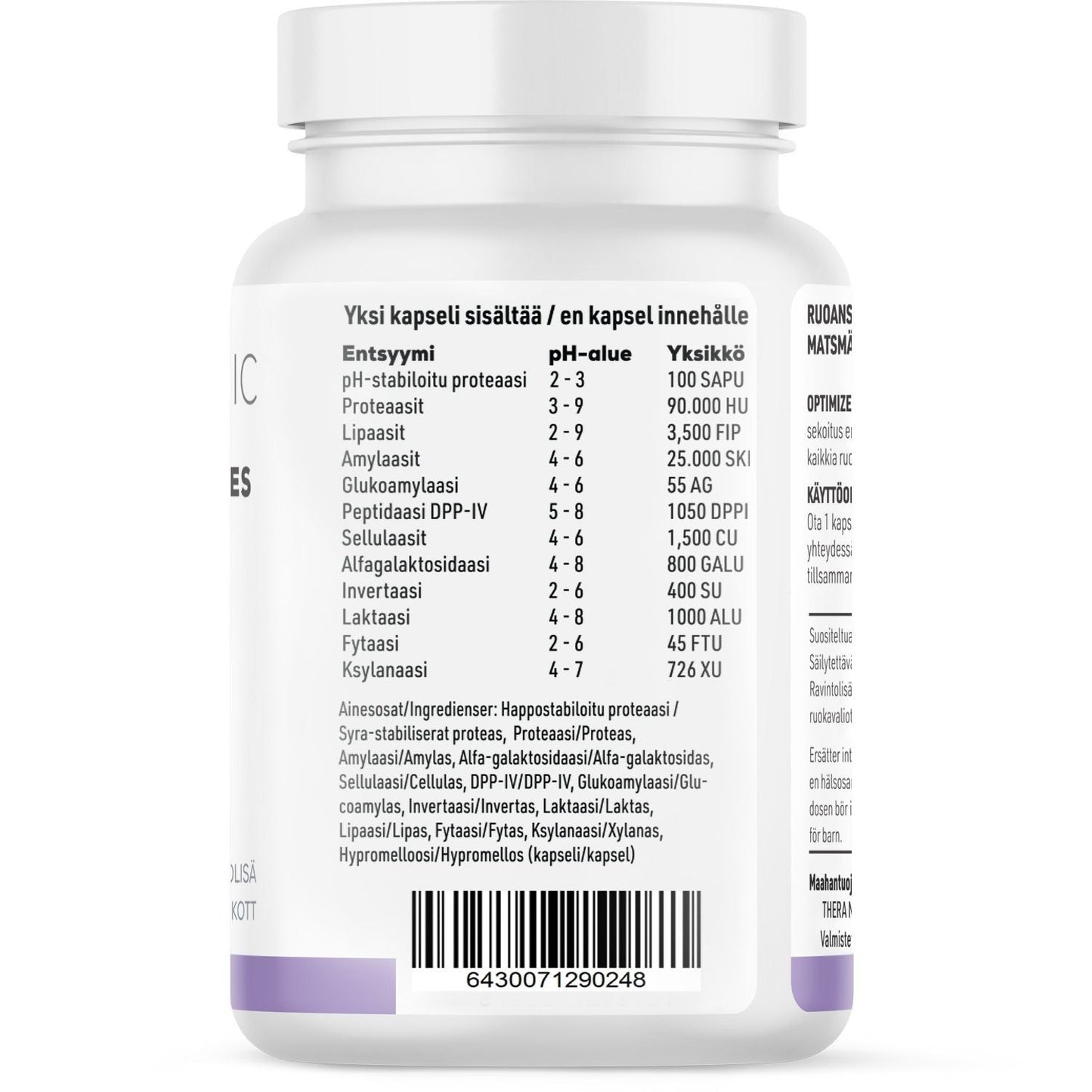 THERA Nordic Optimized Enzymes-Thera Nordic-Hyvinvoinnin Tavaratalo