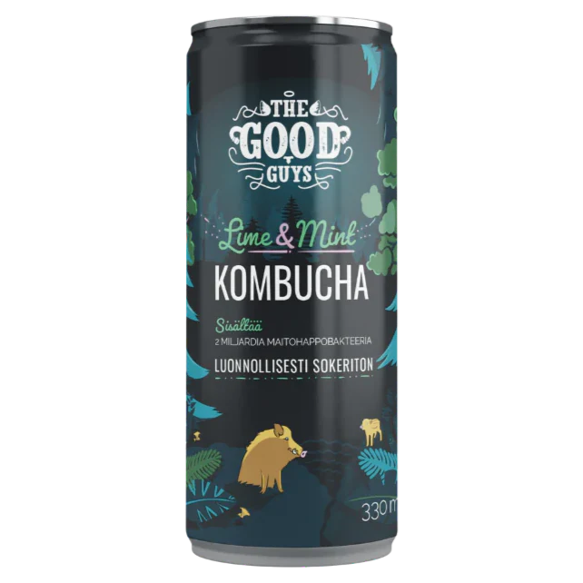 The Good Guys Sokeriton Kombucha Lime-The Good Guys-Hyvinvoinnin Tavaratalo
