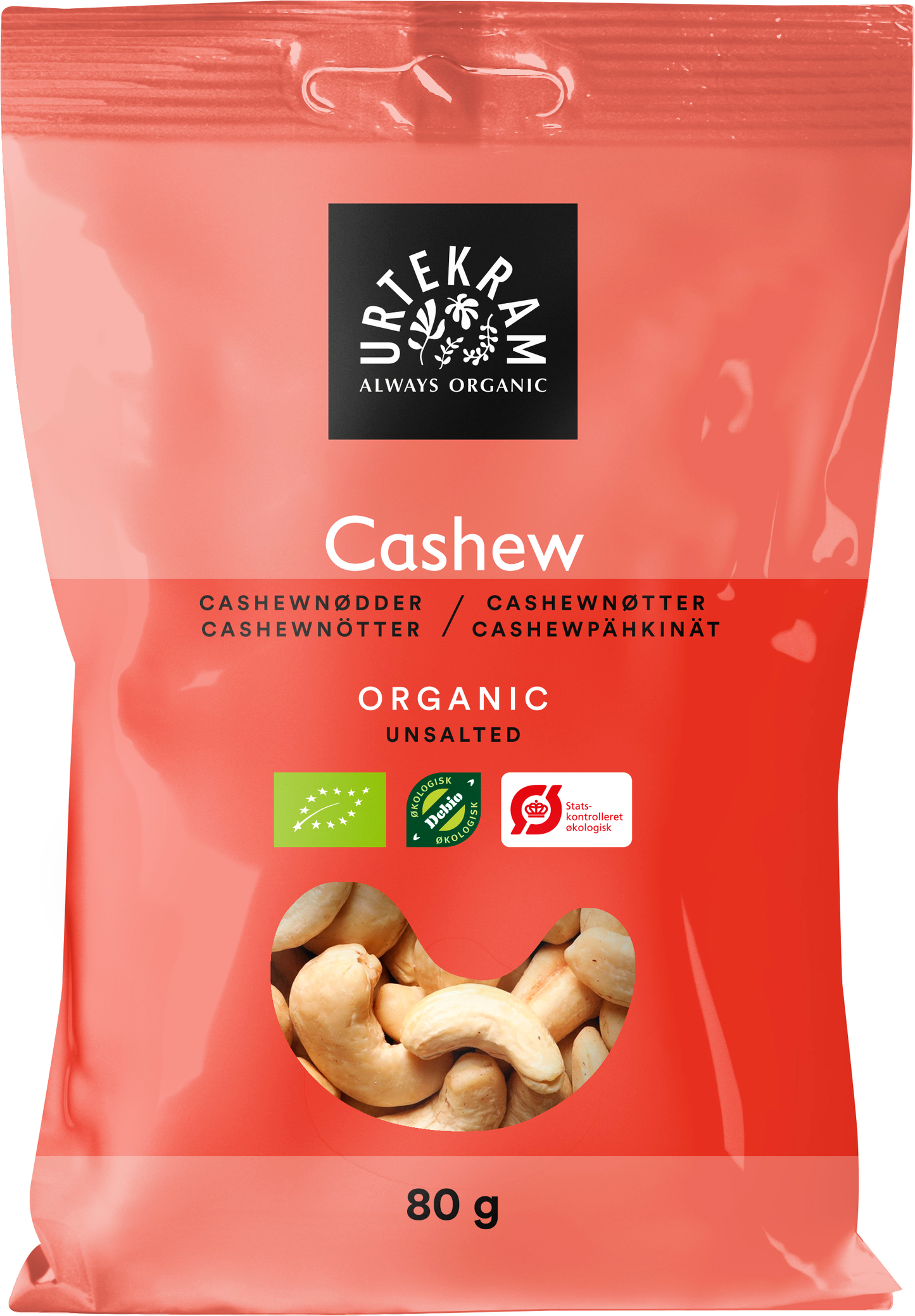 Urtekram Luomu Cashewpähkinä-Urtekram-Hyvinvoinnin Tavaratalo