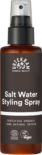 Urtekram Salt Water Styling Spray -suolasuihke 100 ml ruskeassa suihkepullossa