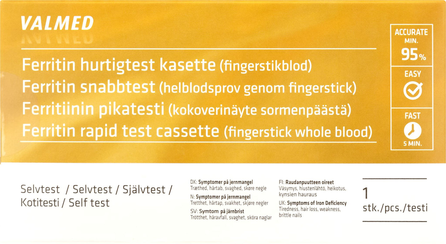 Valmed Ferritiinitesti-Valmed-Hyvinvoinnin Tavaratalo