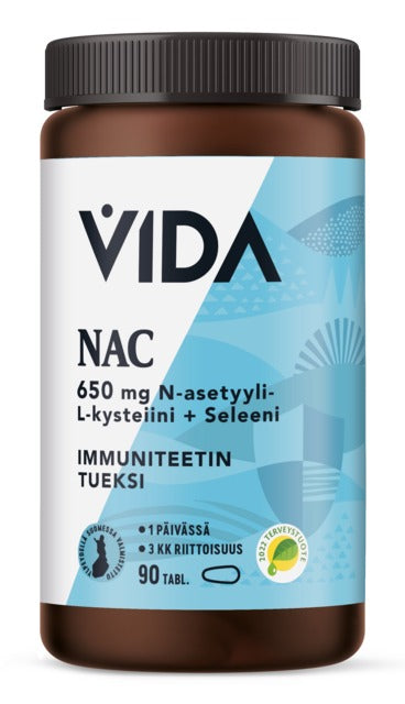 Vida NAC 650 mg + Seleeni-Vida-Hyvinvoinnin Tavaratalo