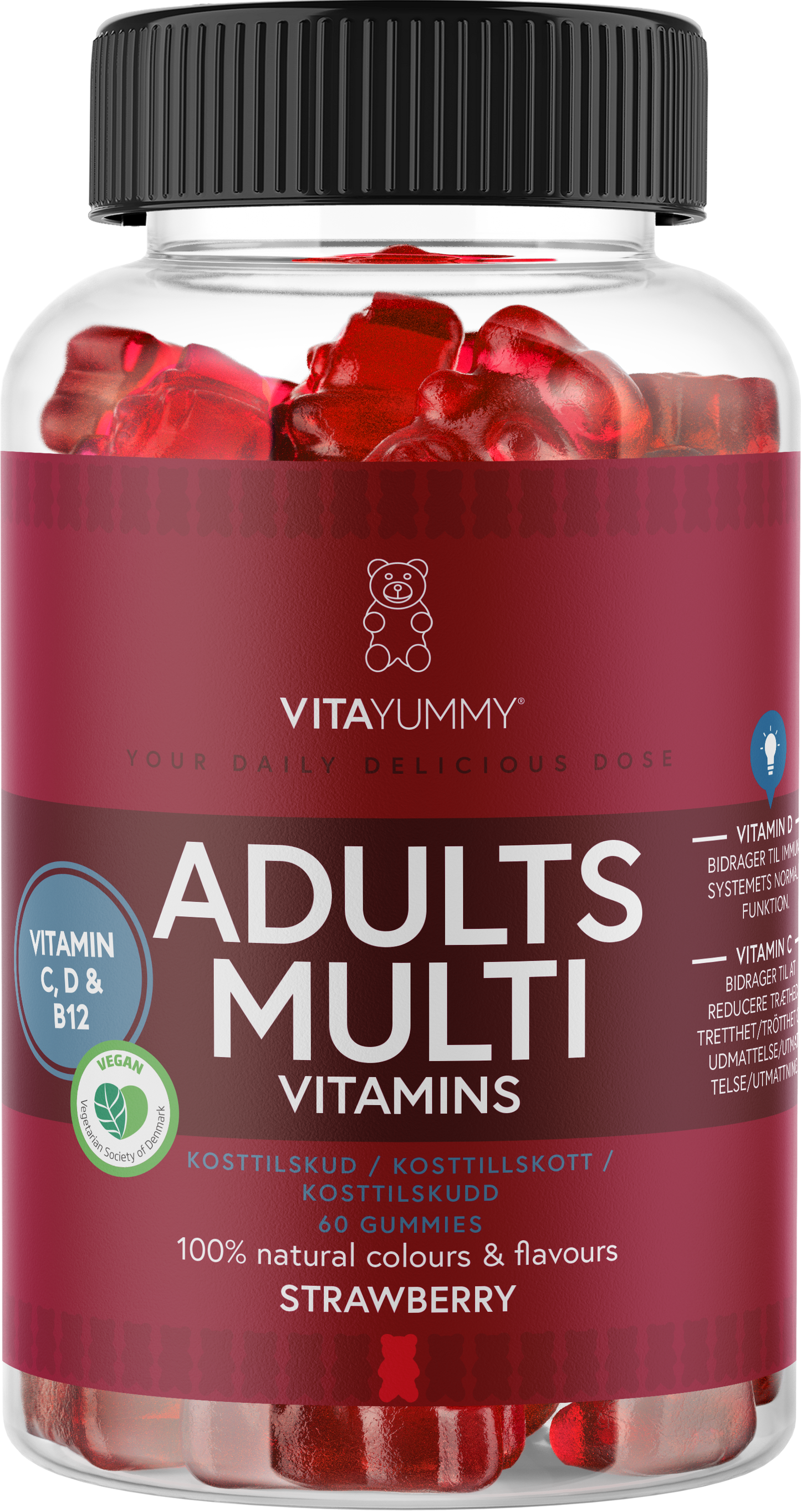 VitaYummy Adults Multivitamins Strawberry-VitaYummy-Hyvinvoinnin Tavaratalo