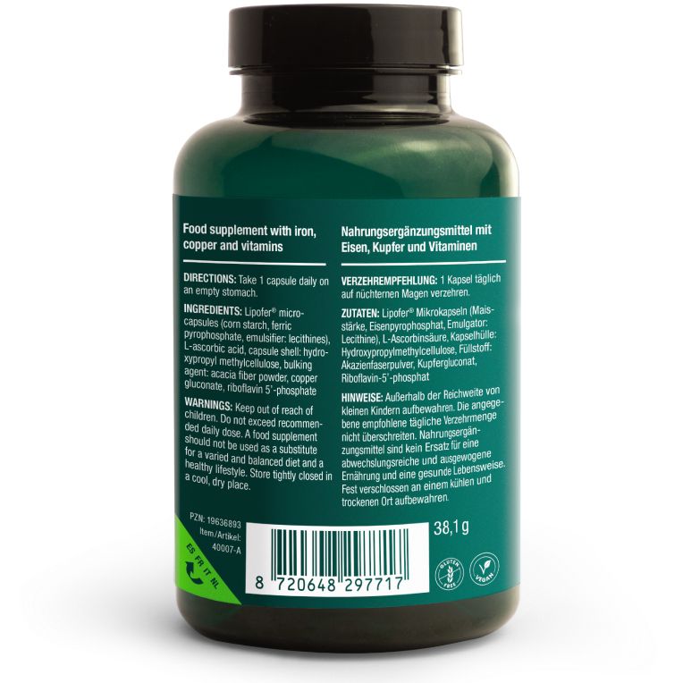 Vitalized Iron+ / Eisen+ 15 mg-Vitalized-Hyvinvoinnin Tavaratalo