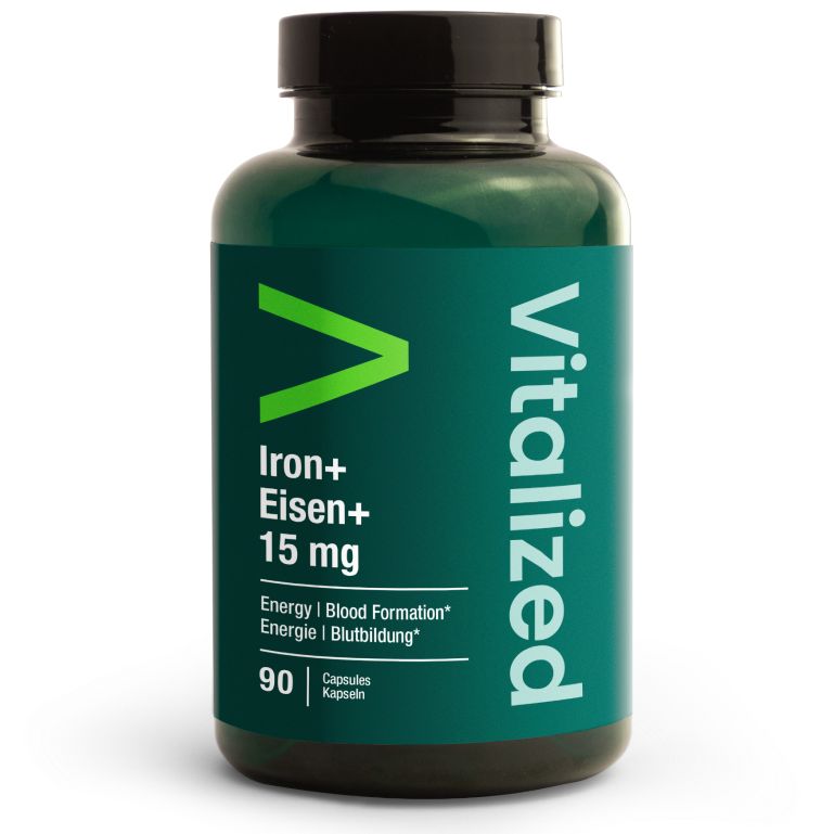 Vitalized Iron+ / Eisen+ 15 mg-Vitalized-Hyvinvoinnin Tavaratalo