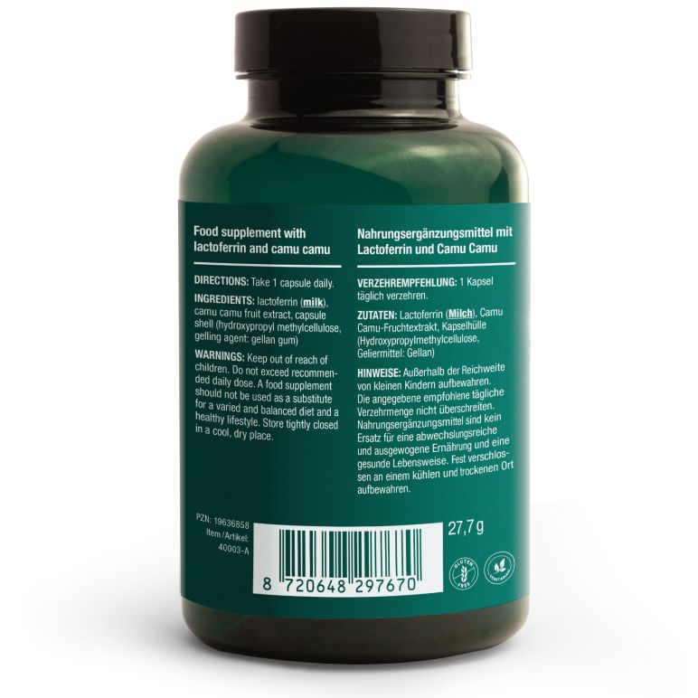 Vitalized Lactoferrin+ 200 mg-Vitalized-Hyvinvoinnin Tavaratalo