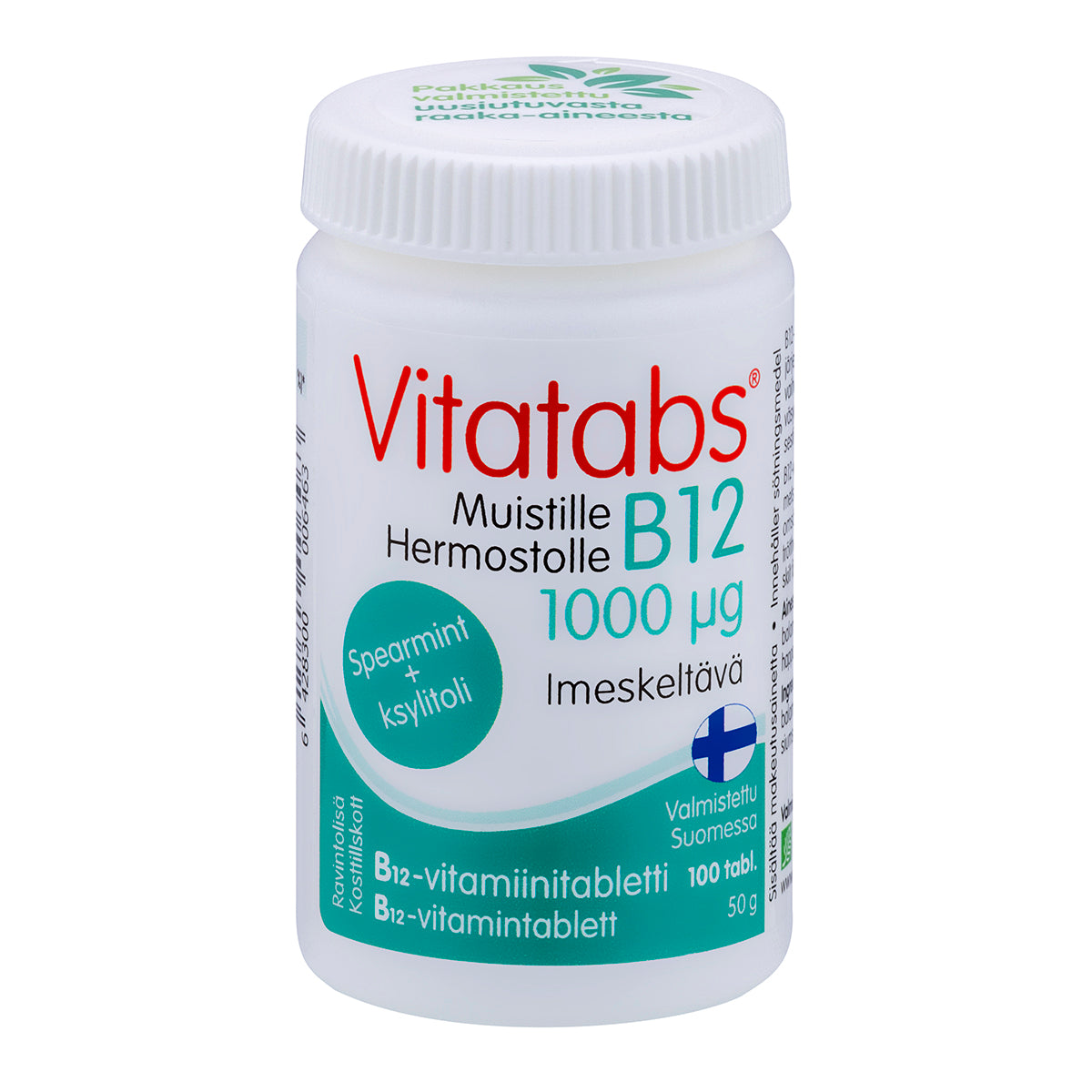 Vitatabs B12 Spearmint 1000 mikrog-Hankintatukku-Hyvinvoinnin Tavaratalo