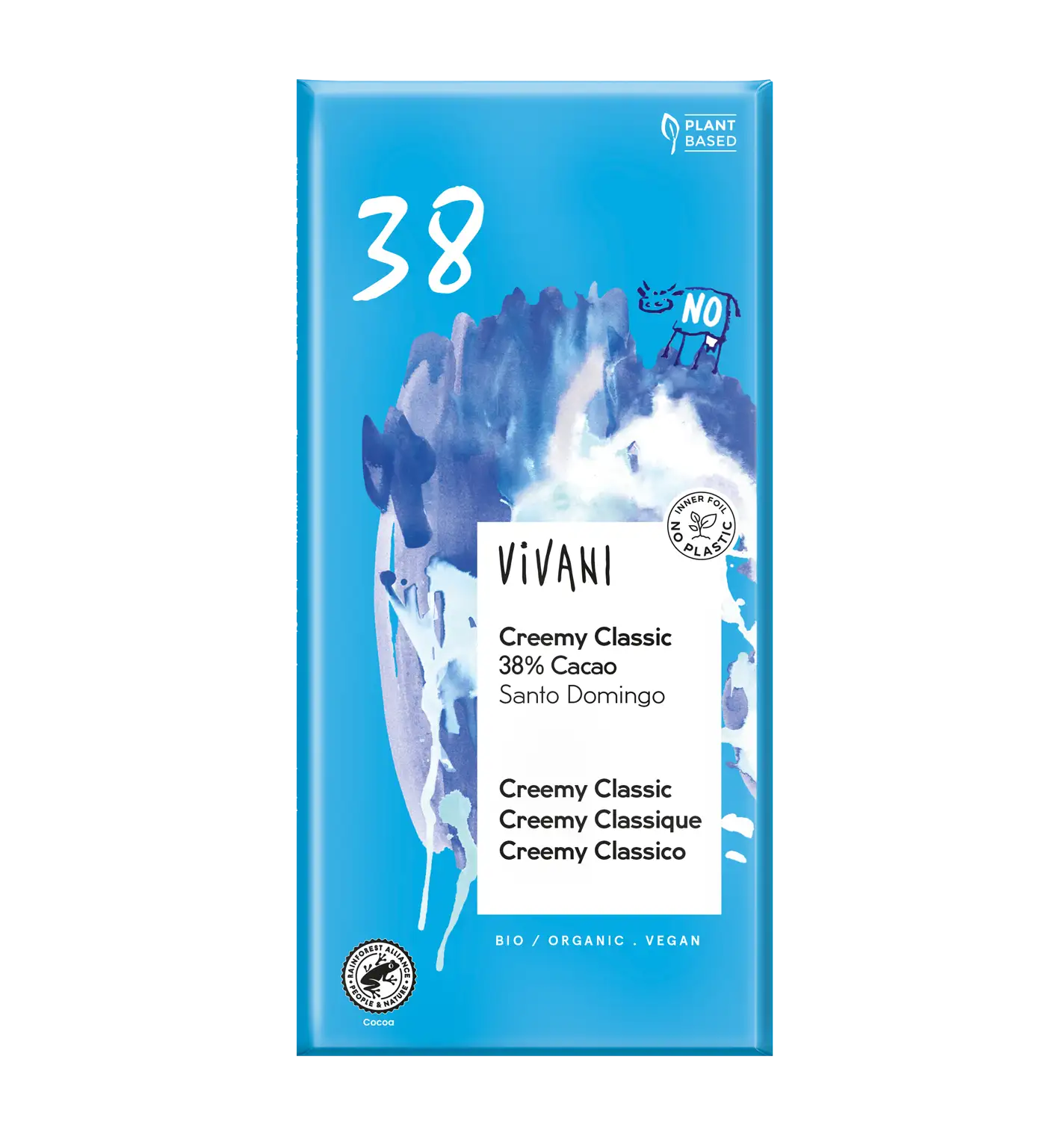 Vivani Luomu Creamy Classic 38 % Suklaa-Vivani-Hyvinvoinnin Tavaratalo