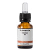 Amber glass dropper bottle labeled Elementa Vitamin C 2% by Bioearth, featuring a black dropper cap and a white label with orange and black text. Rectangular white label with sans-serif typography. Glossy bottle surface. No people present. Neutral background, studio-style product shot. This Elementa formula is designed for easy application and precise dosing.