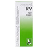A green and white box labeled Dr. Reckeweg R9 Tipat Droppar, featuring a small icon of a bottle and a dropper at the bottom, highlights this homeopathic remedy. The rectangular box has a matte finish, printed with standard sans-serif text. Packaging appears unopened. Plain background with no visible props or hands. The photo is centered and shot straight-on at eye level.