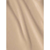 Beige, slightly shimmery linen with soft, diagonal folds and a smooth texture. Rectangular fabric section displayed loosely draped. No visible packaging or label. Plain background, product fills frame. No people or hands present. Studio lighting highlights the material’s surface finish and texture detail.