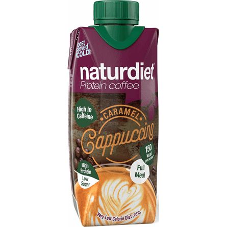 Naturdiet Proteiinikahvi Caramel Cappuccino, 12-pack-Naturdiet-Hyvinvoinnin Tavaratalo
