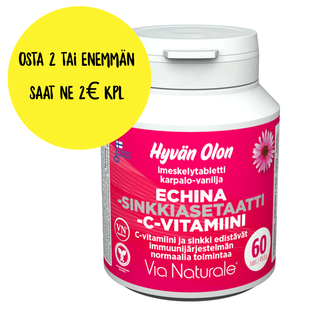 Hyvän Olon Echina Sinkkiasetaatti C-vitamiini