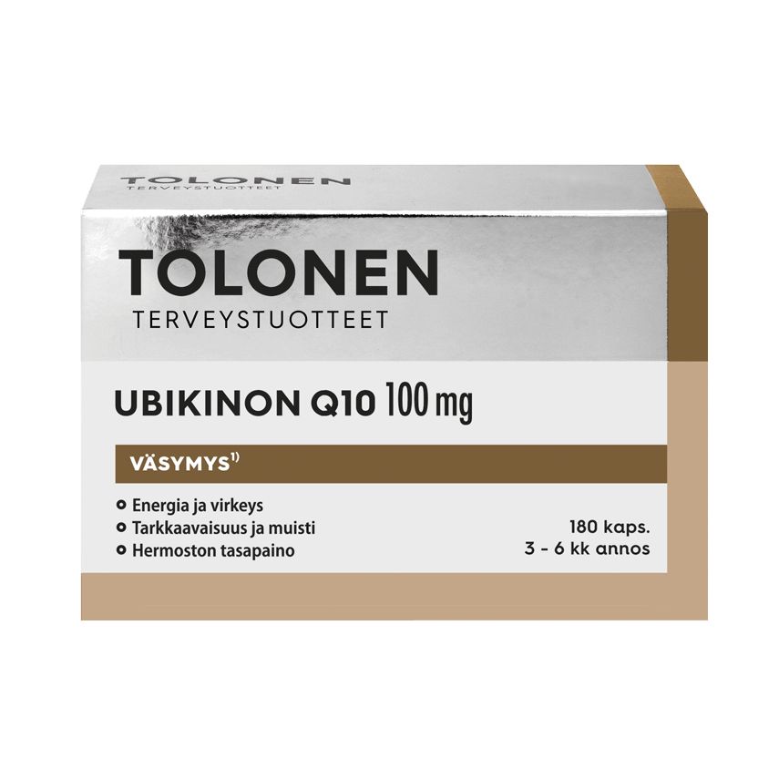 Tolonen Ubikinon 100 mg + B-vitamiinit-Tolonen-Hyvinvoinnin Tavaratalo