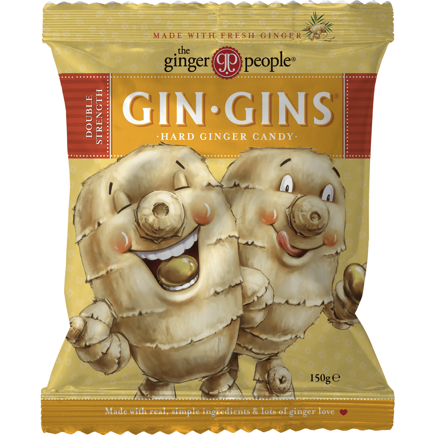 The Ginger People Gin Gins Double Strenght Hard Candy-The Ginger People-Hyvinvoinnin Tavaratalo