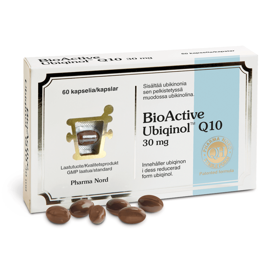 BioActive Ubiqinol Q10 30 mg-Pharma Nord-Hyvinvoinnin Tavaratalo