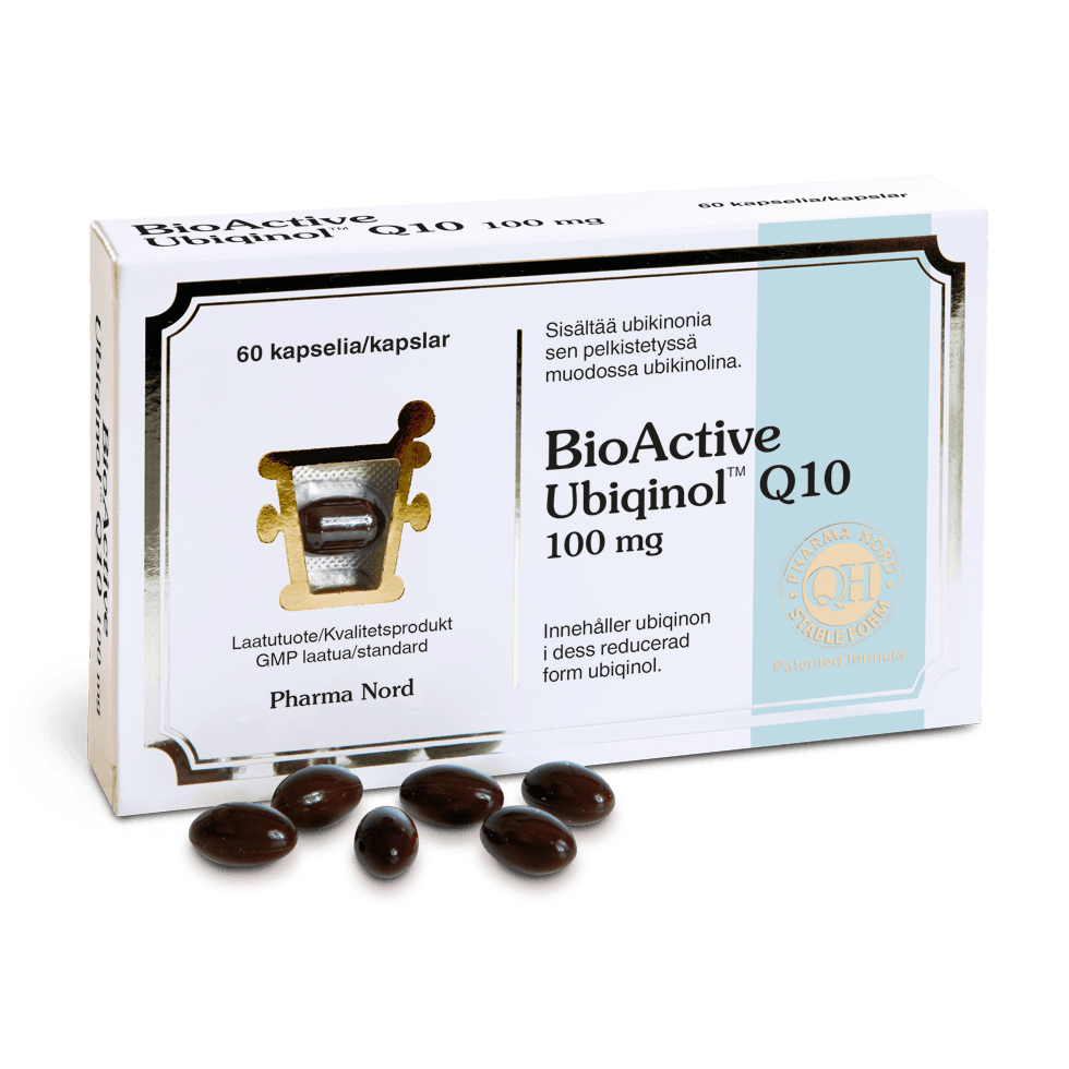 BioActive Ubiqinol Q10 100 mg-Pharma Nord-Hyvinvoinnin Tavaratalo