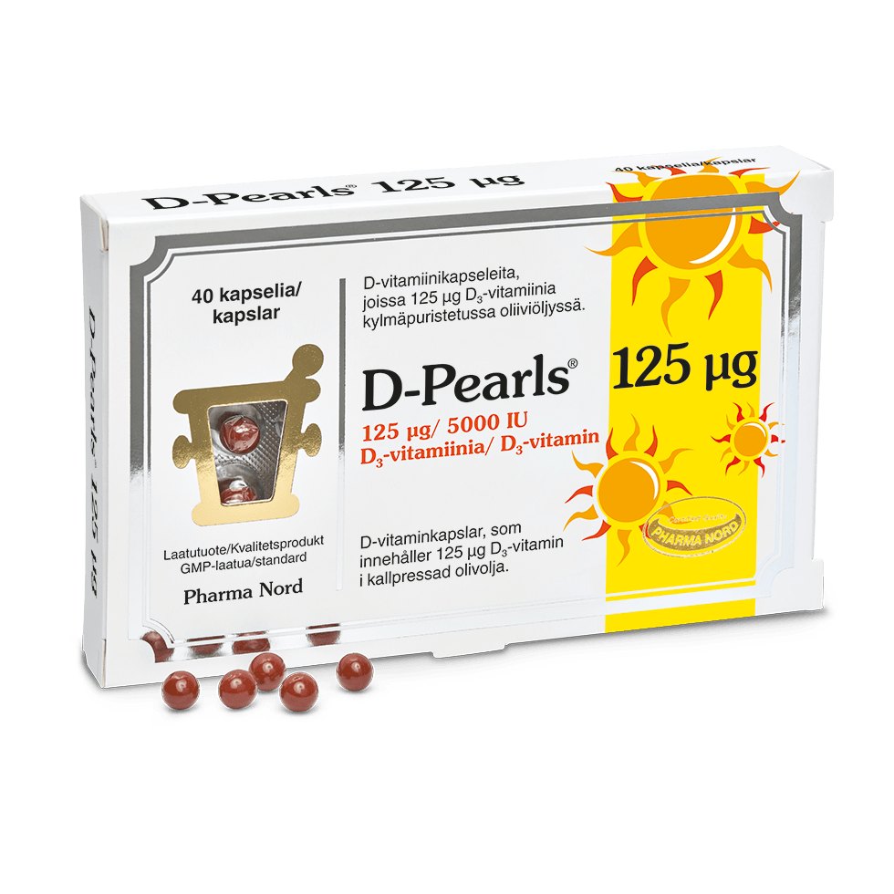 D-Pearls 125 mikrog-Pharma Nord-Hyvinvoinnin Tavaratalo