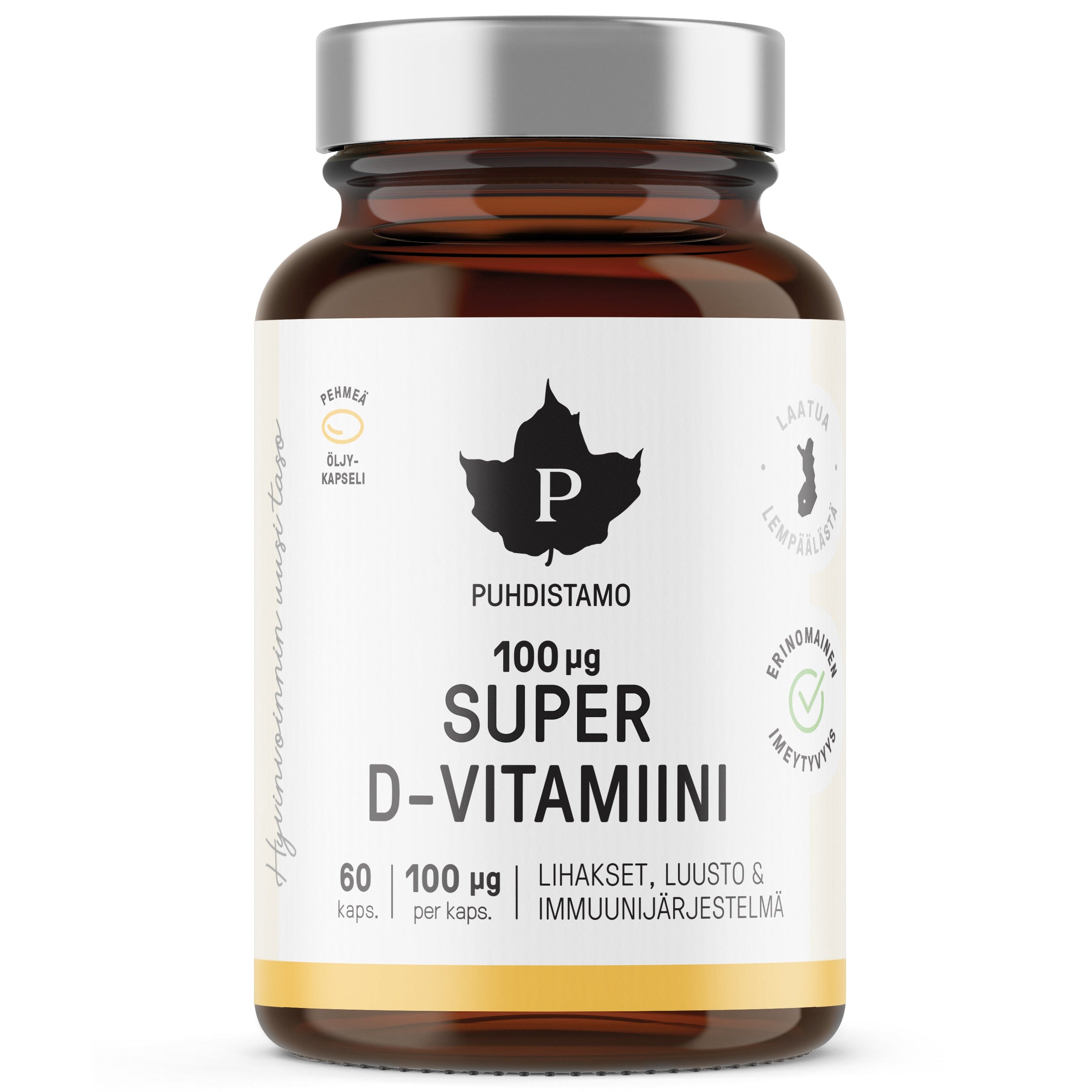 Puhdistamo Super D-vitamiini 100 mikrog