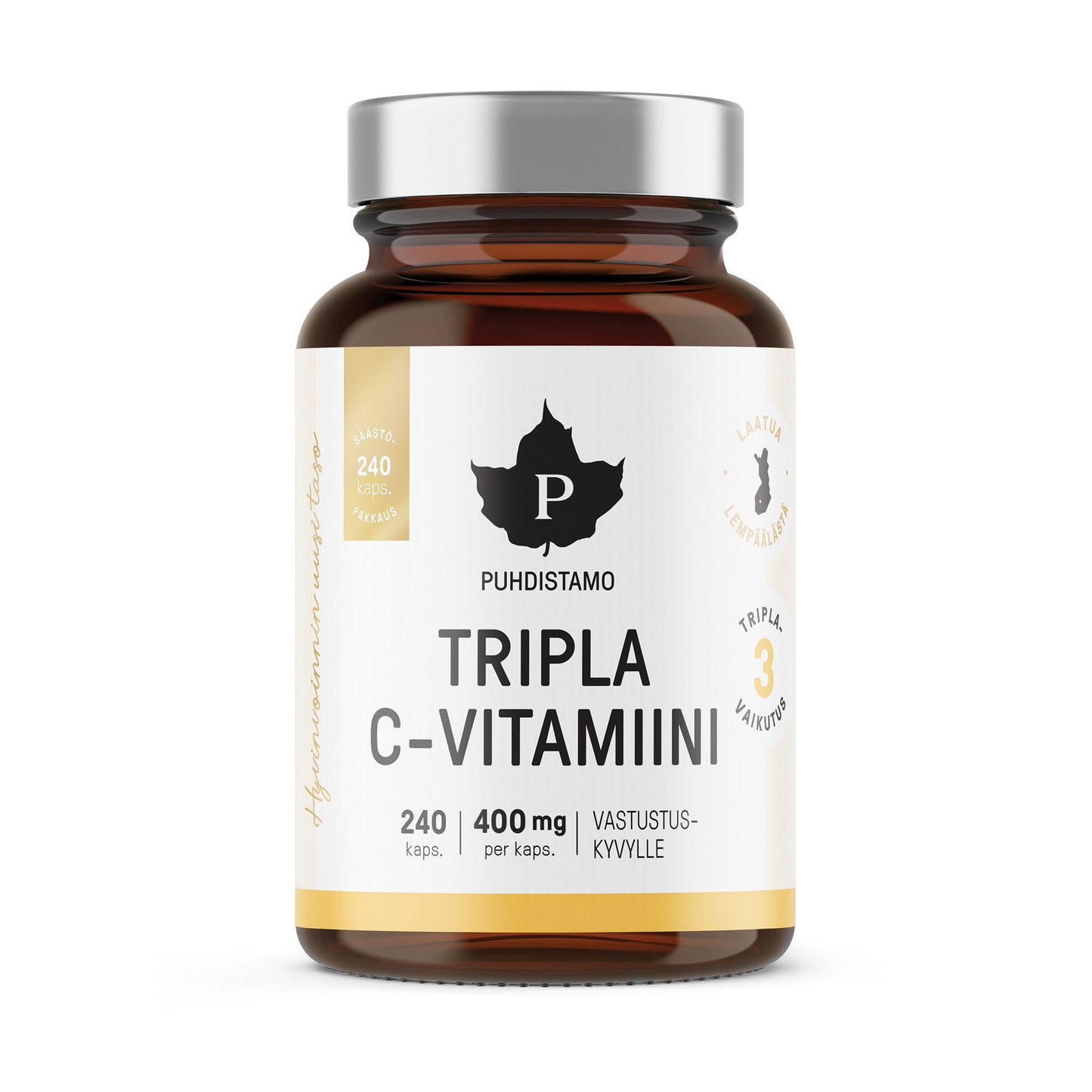 Puhdistamo Tripla C-vitamiini-Puhdistamo-Hyvinvoinnin Tavaratalo