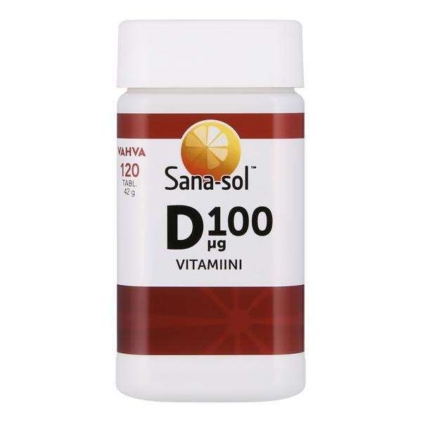 Sana-sol Helposti nieltävä D-vitamiini 100 mikrog-Sana-sol-Hyvinvoinnin Tavaratalo