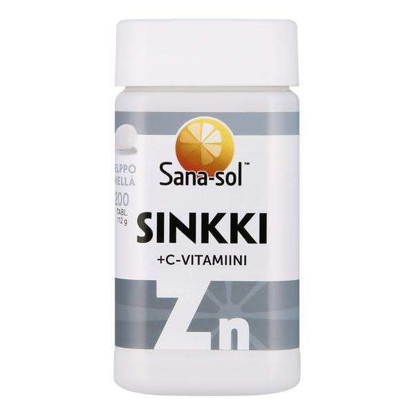 Sana-sol Sinkki + C-vitamiini-Sana-sol-Hyvinvoinnin Tavaratalo