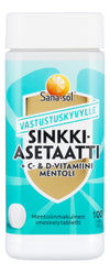 Sana-sol Sinkkiasetaatti + C- & D-vitamiini-Sana-sol-Hyvinvoinnin Tavaratalo