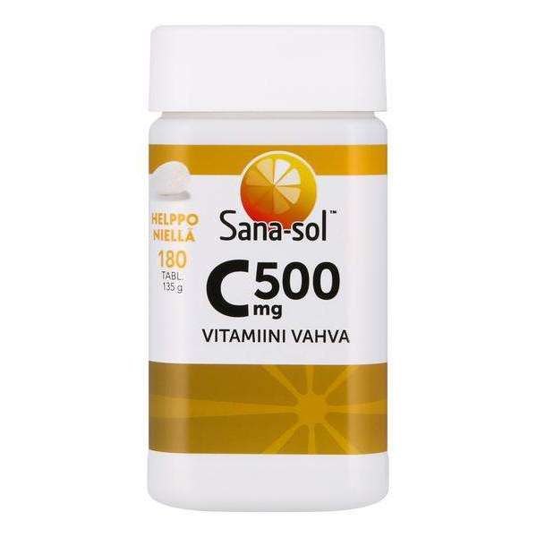 Sana-sol Vahva C-vitamiini 500 mg-Sana-sol-Hyvinvoinnin Tavaratalo