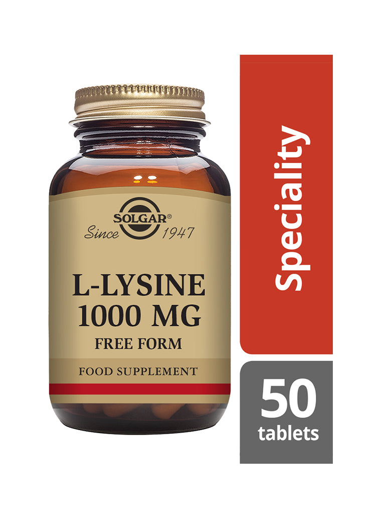 Solgar L-Lysiini 1000 mg-Solgar-Hyvinvoinnin Tavaratalo