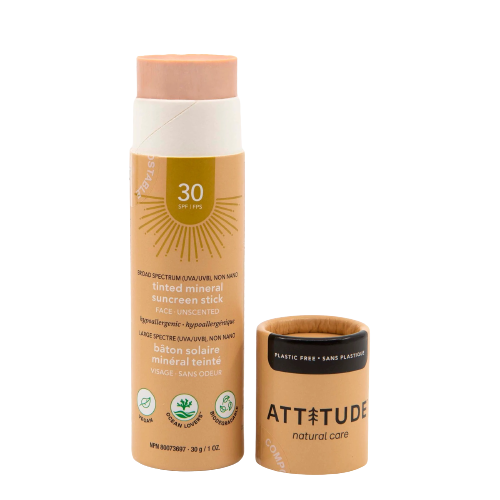 Attitude Mineral Sunscreen Face Stick SPF30 Sävyttävä aurinkovoide-Attitude-Hyvinvoinnin Tavaratalo