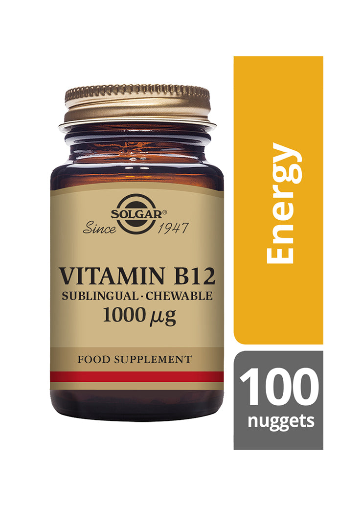 Solgar B12-vitamiini 1000 mikrog-Solgar-Hyvinvoinnin Tavaratalo