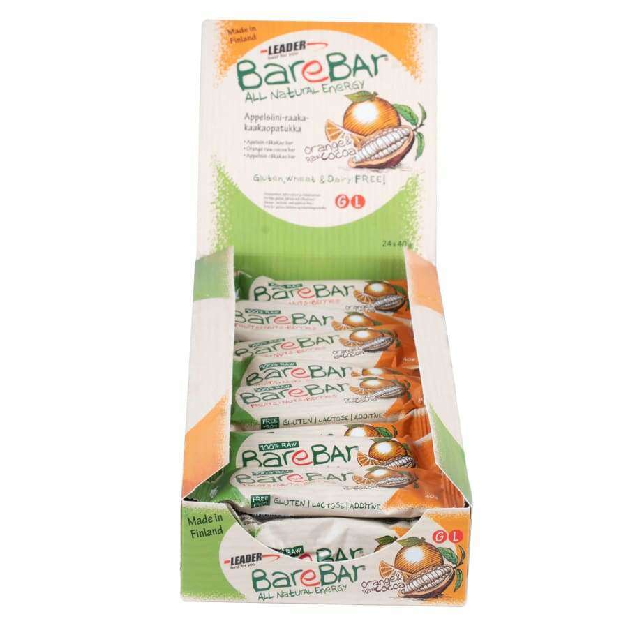 BareBar Appelsiini-Kaakaopatukka 24-pack-BareBar-Hyvinvoinnin Tavaratalo