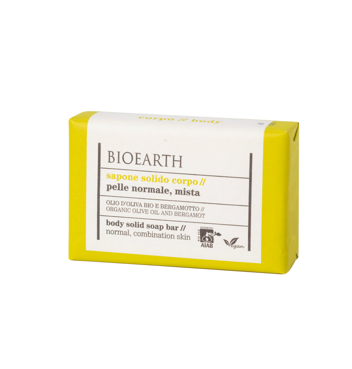 Bioearth Solid Body Soap Olive Oil & Bergamot-Bioearth-Hyvinvoinnin Tavaratalo
