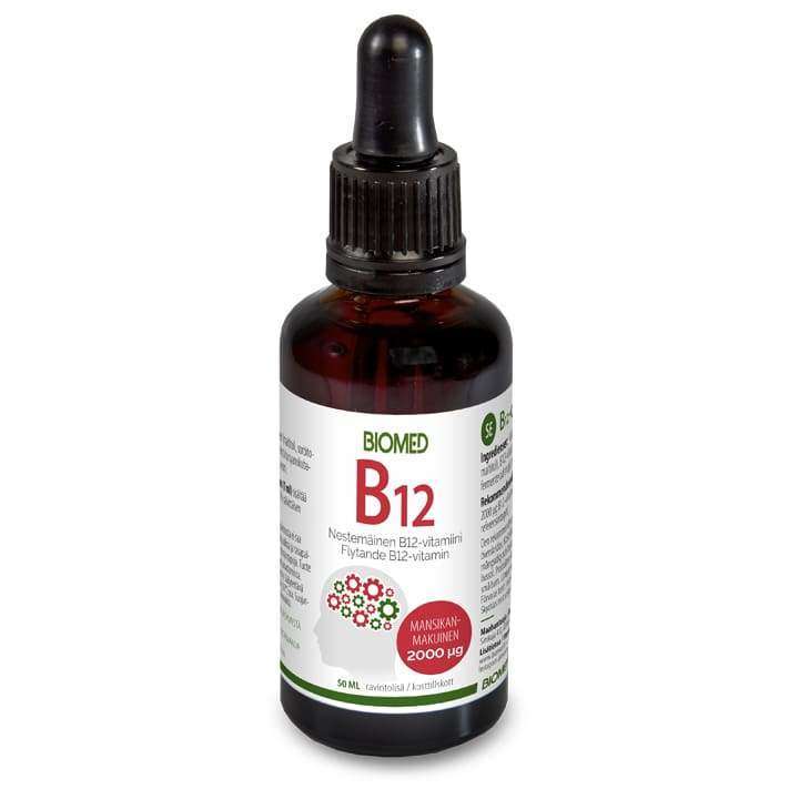 Biomed B12-vitamiinitipat 2000 mikrog-Biomed-Hyvinvoinnin Tavaratalo
