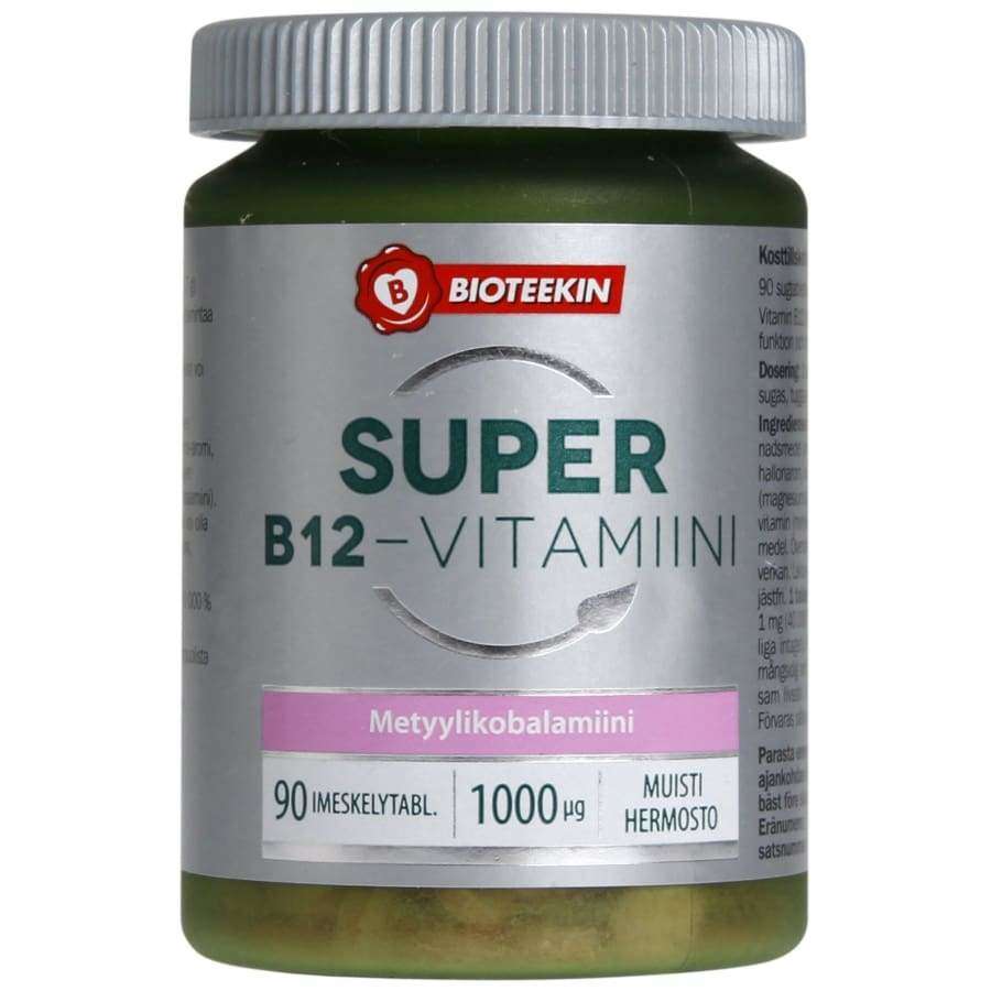 Bioteekin Super B12-vitamiini-Bioteekin-Hyvinvoinnin Tavaratalo