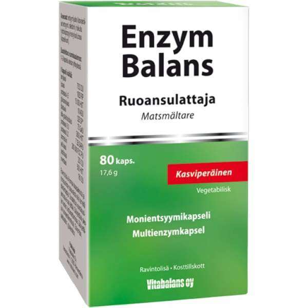 Enzym Balans Ruoansulattaja-Vitabalans-Hyvinvoinnin Tavaratalo