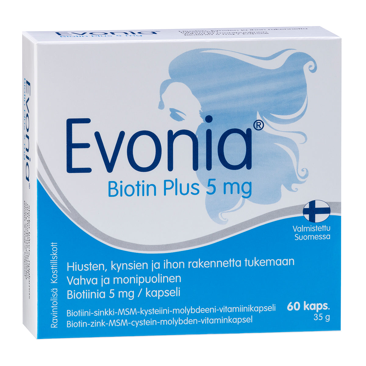 Evonia Biotin Plus 5 mg-Hankintatukku-Hyvinvoinnin Tavaratalo