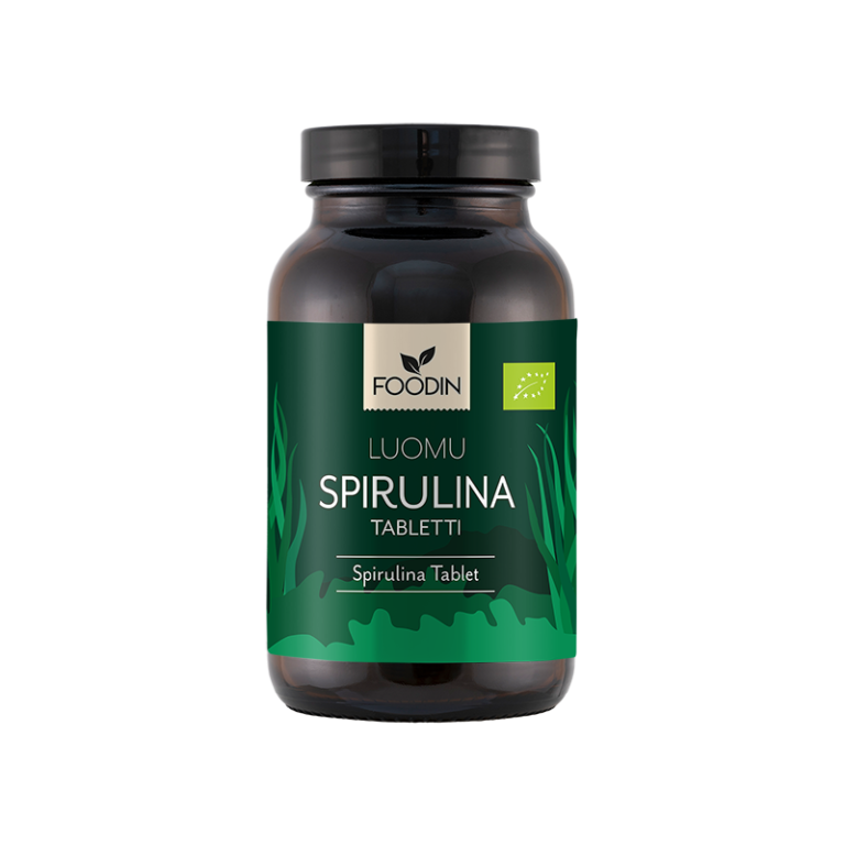Foodin Luomu Spirulina-tabletit-Foodin-Hyvinvoinnin Tavaratalo