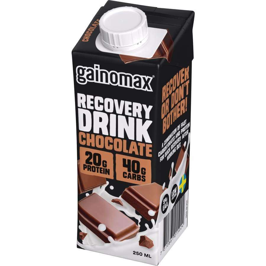 Gainomax Recovery Drink Chocolate 16-pack-Gainomax-Hyvinvoinnin Tavaratalo